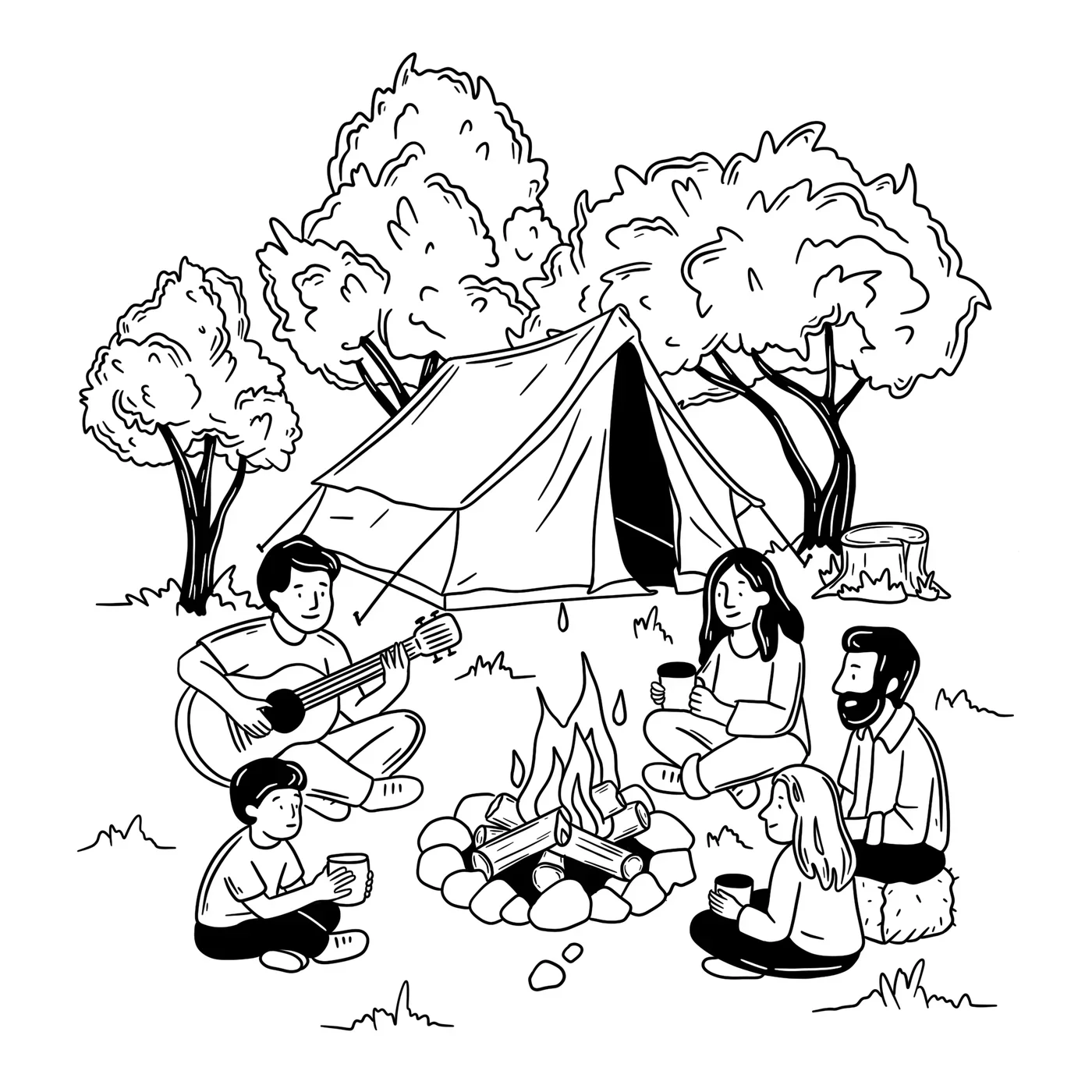 La Suite du Monde — campement autour du feu